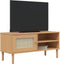 vidaXL - Tv-meubel - SENJA - 106x40x49 - cm - rattan - massief - grenenhout - bruin