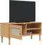 vidaXL - Tv-meubel - SENJA - 106x40x49 - cm - rattan - massief - grenenhout - bruin
