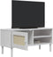vidaXL - Tv-meubel - SENJA - 106x40x49 - cm - rattan - massief - grenenhout - wit