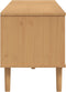 vidaXL - Tv-meubel - SENJA - 158x40x49 - cm - rattan-look - grenenhout - bruin