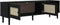 vidaXL - Tv-meubel - SENJA - 158x40x49 - cm - rattan-look - massief - grenen - zwart