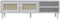 vidaXL - Tv-meubel - SENJA - 158x40x49 - cm - rattan-look - massief - grenenhout - wit