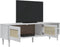 vidaXL - Tv-meubel - SENJA - 158x40x49 - cm - rattan-look - massief - grenenhout - wit