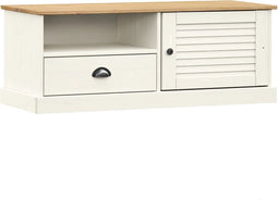 vidaXL - Tv-meubel - VIGO - 106x40x40 - cm - massief - grenenhout - wit
