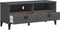 vidaXL - Tv-meubel - VIKEN - massief - grenenhout - antracietgrijs