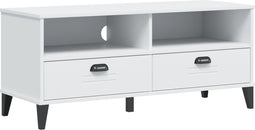 vidaXL - Tv-meubel - VIKEN - massief - grenenhout - wit