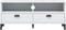 vidaXL - Tv-meubel - VIKEN - massief - grenenhout - wit