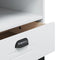 vidaXL - Tv-meubel - VIKEN - massief - grenenhout - wit