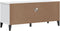 vidaXL - Tv-meubel - VIKEN - massief - grenenhout - wit