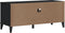 vidaXL - Tv-meubel - VIKEN - massief - grenenhout - zwart