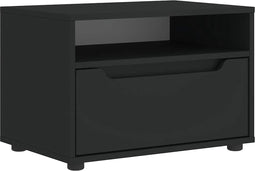 vidaXL - Tv-meubel - VISNES - 60x40x38 - cm - bewerkt - hout - zwart