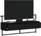 vidaXL - Tv-meubel - wandgemonteerd - 100,5x30x51 - cm - bewerkt - hout - zwart
