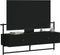 vidaXL - Tv-meubel - wandgemonteerd - 100,5x30x51 - cm - bewerkt - hout - zwart