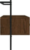 vidaXL - Tv-meubel - wandgemonteerd - 100,5x30x51 - cm - hout - bruin - eikenkleur