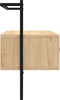 vidaXL - Tv-meubel - wandgemonteerd - 100,5x30x51 - cm - hout - sonoma - eikenkleur