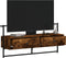 vidaXL - Tv-meubel - wandgemonteerd - 100,5x30x51 - cm - hout - gerookt - eikenkleur