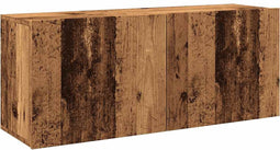 vidaXL - Tv-meubel - wandgemonteerd - 100x30x41 - cm - oud - houtkleurig