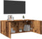 vidaXL - Tv-meubel - wandgemonteerd - 100x30x41 - cm - oud - houtkleurig