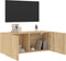 vidaXL - Tv-meubel - wandgemonteerd - 100x30x41 - cm - sonoma - eikenkleurig
