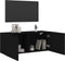 vidaXL - Tv-meubel - wandgemonteerd - 100x30x41 - cm - zwart