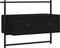 vidaXL - Tv-meubel - wandgemonteerd - 60,5x30x51 - cm - bewerkt - hout - zwart