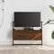 vidaXL - Tv-meubel - wandgemonteerd - 60,5x30x51 - cm - hout - bruin - eikenkleur