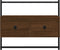 vidaXL - Tv-meubel - wandgemonteerd - 60,5x30x51 - cm - hout - bruin - eikenkleur