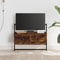 vidaXL - Tv-meubel - wandgemonteerd - 60,5x30x51 - cm - hout - gerookt - eikenkleur