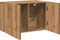 vidaXL - Tv-meubel - wandgemonteerd - 60x30x41 - cm - artisanaal - eikenkleurig