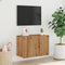vidaXL - Tv-meubel - wandgemonteerd - 60x30x41 - cm - artisanaal - eikenkleurig