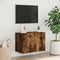 vidaXL - Tv-meubel - wandgemonteerd - 60x30x41 - cm - gerookt - eikenkleurig