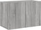 vidaXL - Tv-meubel - wandgemonteerd - 60x30x41 - cm - grijs - sonoma - eikenkleurig