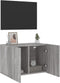 vidaXL - Tv-meubel - wandgemonteerd - 60x30x41 - cm - grijs - sonoma - eikenkleurig
