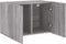 vidaXL - Tv-meubel - wandgemonteerd - 60x30x41 - cm - grijs - sonoma - eikenkleurig
