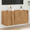 vidaXL - Tv-meubel - wandgemonteerd - 80x30x41 - cm - artisanaal - eikenkleurig
