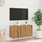 vidaXL - Tv-meubel - wandgemonteerd - 80x30x41 - cm - artisanaal - eikenkleurig