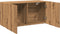 vidaXL - Tv-meubel - wandgemonteerd - 80x30x41 - cm - artisanaal - eikenkleurig