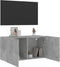 vidaXL - Tv-meubel - wandgemonteerd - 80x30x41 - cm - betongrijs