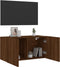 vidaXL - Tv-meubel - wandgemonteerd - 80x30x41 - cm - bruin - eikenkleur