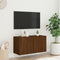vidaXL - Tv-meubel - wandgemonteerd - 80x30x41 - cm - bruin - eikenkleur