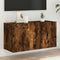 vidaXL - Tv-meubel - wandgemonteerd - 80x30x41 - cm - gerookt - eikenkleurig