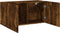 vidaXL - Tv-meubel - wandgemonteerd - 80x30x41 - cm - gerookt - eikenkleurig