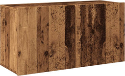 vidaXL - Tv-meubel - wandgemonteerd - 80x30x41 - cm - oud - houtkleurig
