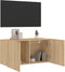 vidaXL - Tv-meubel - wandgemonteerd - 80x30x41 - cm - sonoma - eikenkleurig