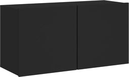 vidaXL - Tv-meubel - wandgemonteerd - 80x30x41 - cm - zwart