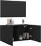 vidaXL - Tv-meubel - wandgemonteerd - 80x30x41 - cm - zwart