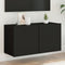 vidaXL - Tv-meubel - wandgemonteerd - 80x30x41 - cm - zwart