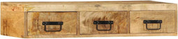 vidaXL - Tv-meubel - wandmontage - 100x30x19 - cm - massief - ruw - mangohout