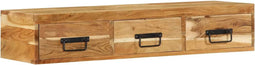 vidaXL - Tv-meubel - wandmontage - 100x30x19 - cm - massief - acaciahout