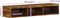 vidaXL - Tv-meubel - wandmontage - 100x30x19 - cm - massief - gerecycled - hout